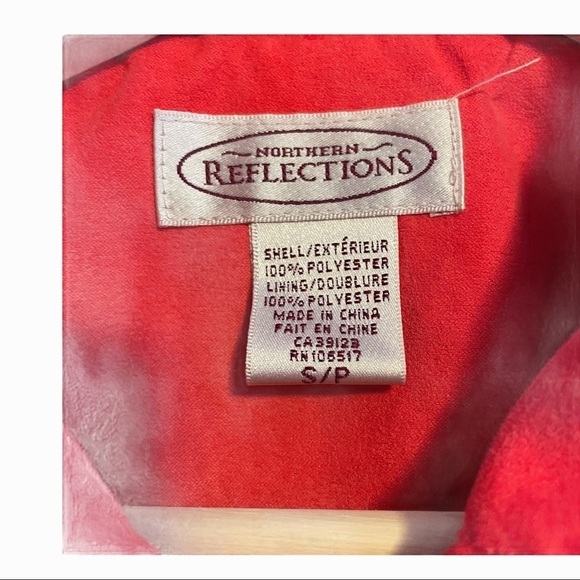 Northern Reflections bright red velvet feel jacket - Picture 2 of 9